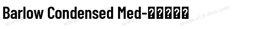 Barlow Condensed Med字体转换